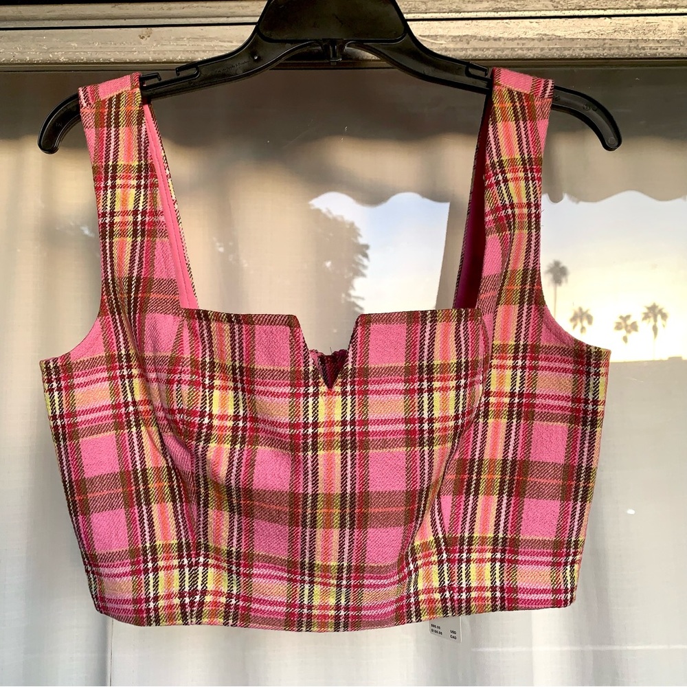 ❗️SALE❗️ Maeve Plaid Corset Top